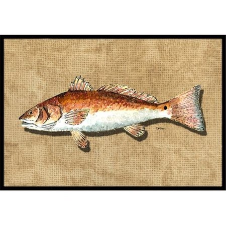 CAROLINES TREASURES Carolines Treasures 8807MAT 18 x 27 In. Red Fish Indoor or Outdoor Mat 8807MAT